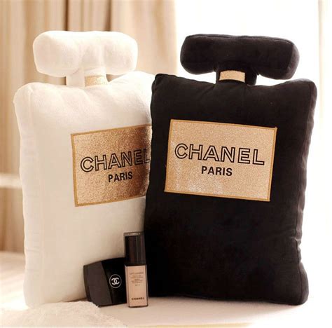 chanel perfume shaped pillow